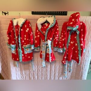 Matilda Jane Holiday Red Star Kids Robe.